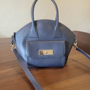 Navy Blue Kate Spade Handbag with Crossbody Strap